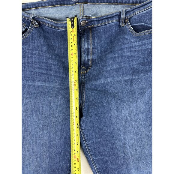 Old Navy Jeans Women’s Size 16 Tall Sweetheart Straight Lakeshore Denim Blue - Picture 4 of 10